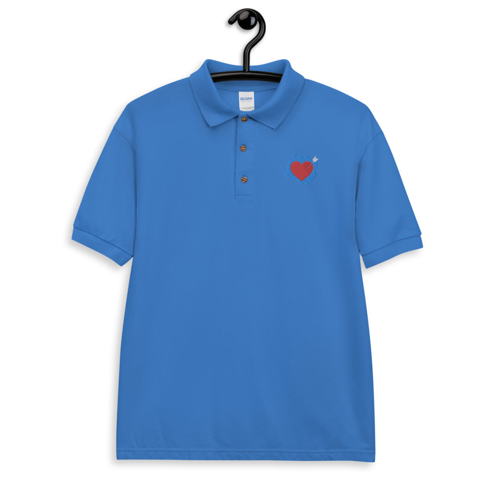 I love you t-shirt / valentine's Day t-shirt / Embroidered Polo Shirt
