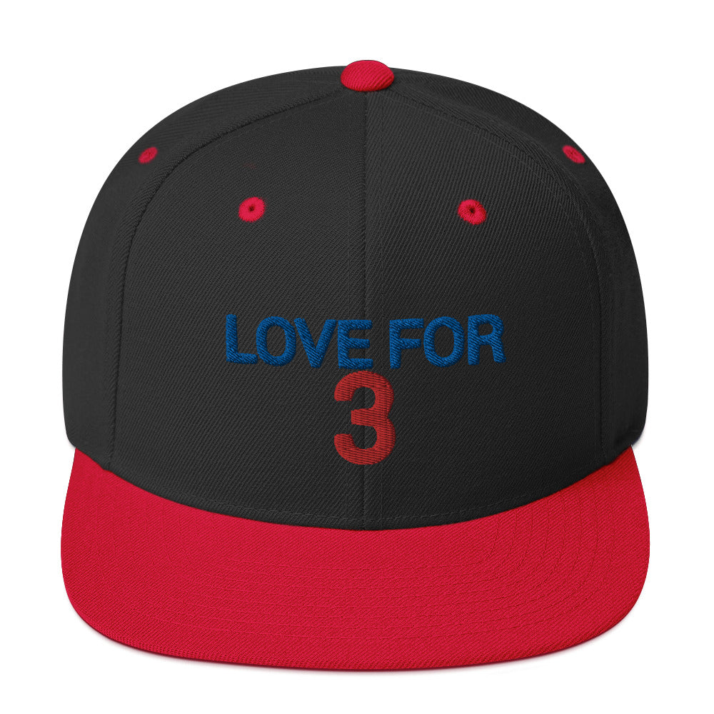 Damar Hamlin 3 Hat / Love For Damr 3 / Buffalo Bills 3 Snapback Hat