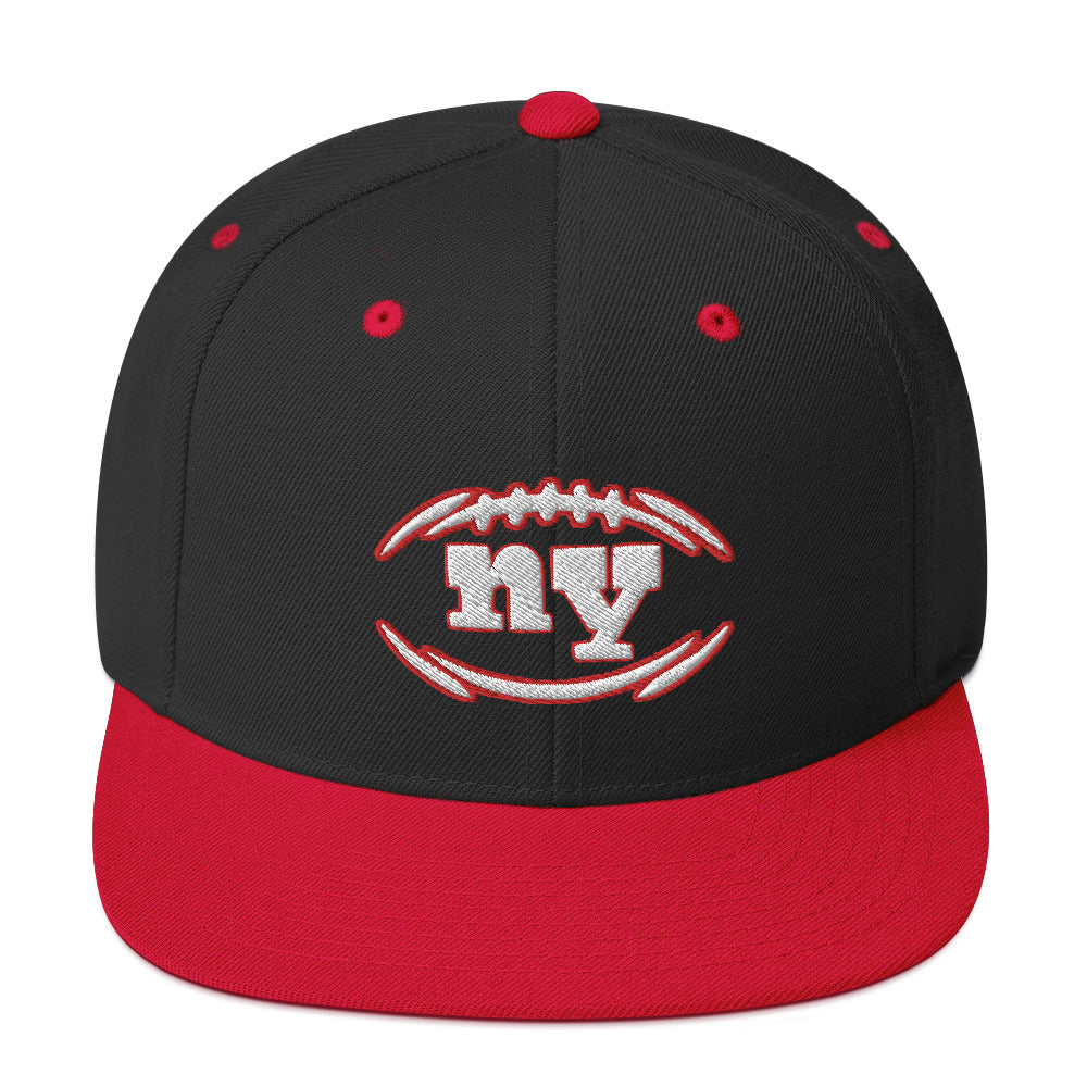 NY Giants Hat / NY Hat / New York Hat / NY Giants Snapback Hat Black/ Red