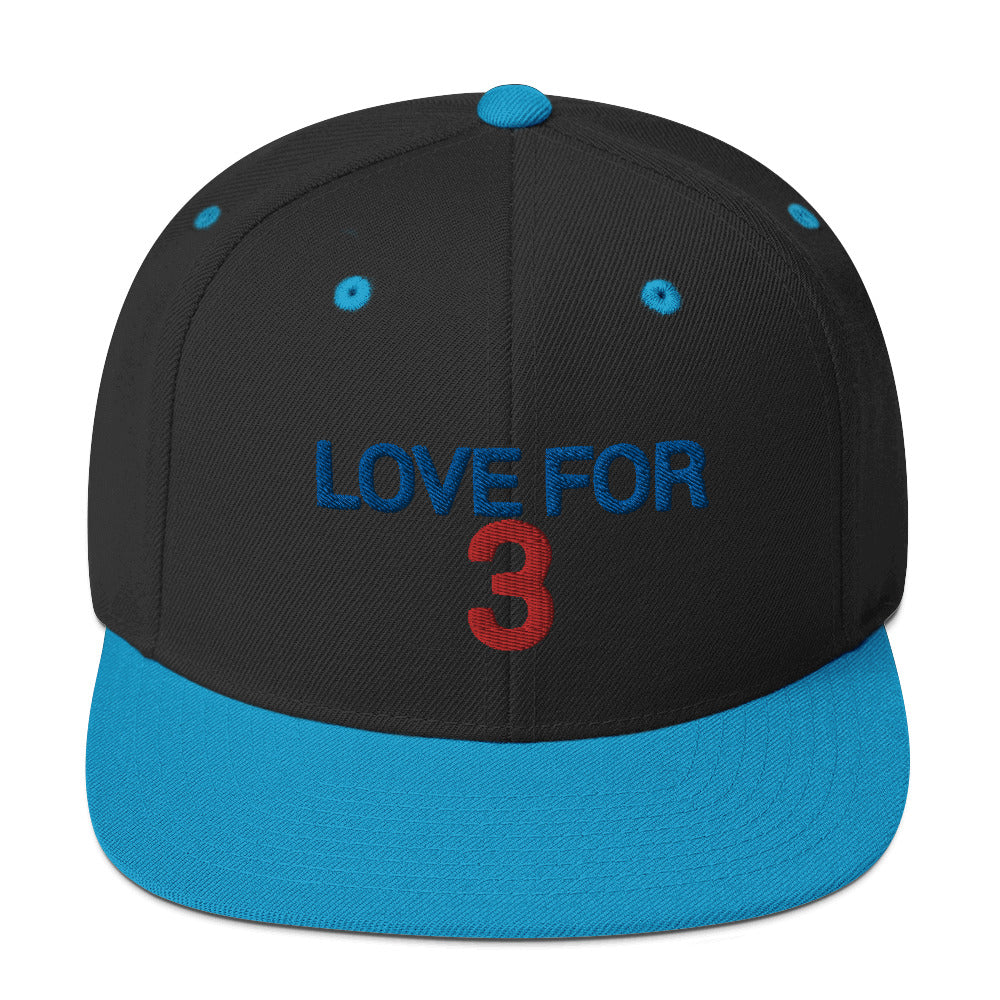 Damar Hamlin 3 Hat / Love For Damr 3 / Buffalo Bills 3 Snapback Hat