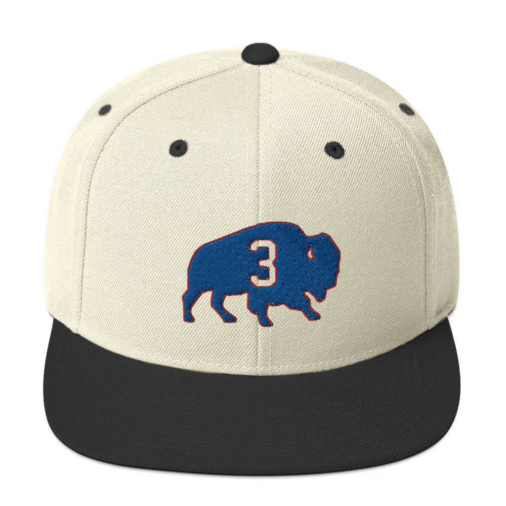 Damar Hamlin 3 Hat / Love For Damr 3 / Buffalo Bills 3 Snapback Hat