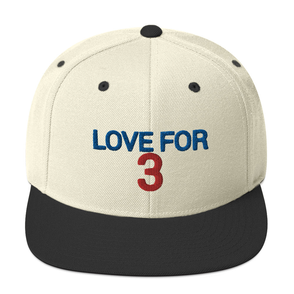 Damar Hamlin 3 Hat / Love For Damr 3 / Buffalo Bills 3 Snapback Hat