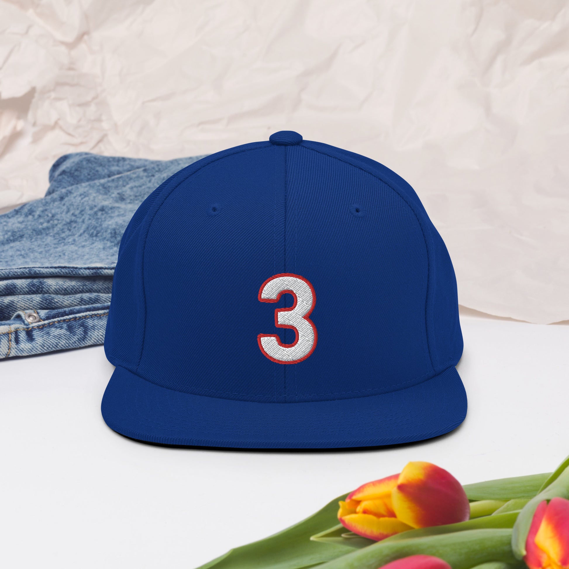 Damar Hamlin 3 Hat / Love for Damr 3 / Buffalo Bills 3 Snapback Hat Heather/Black