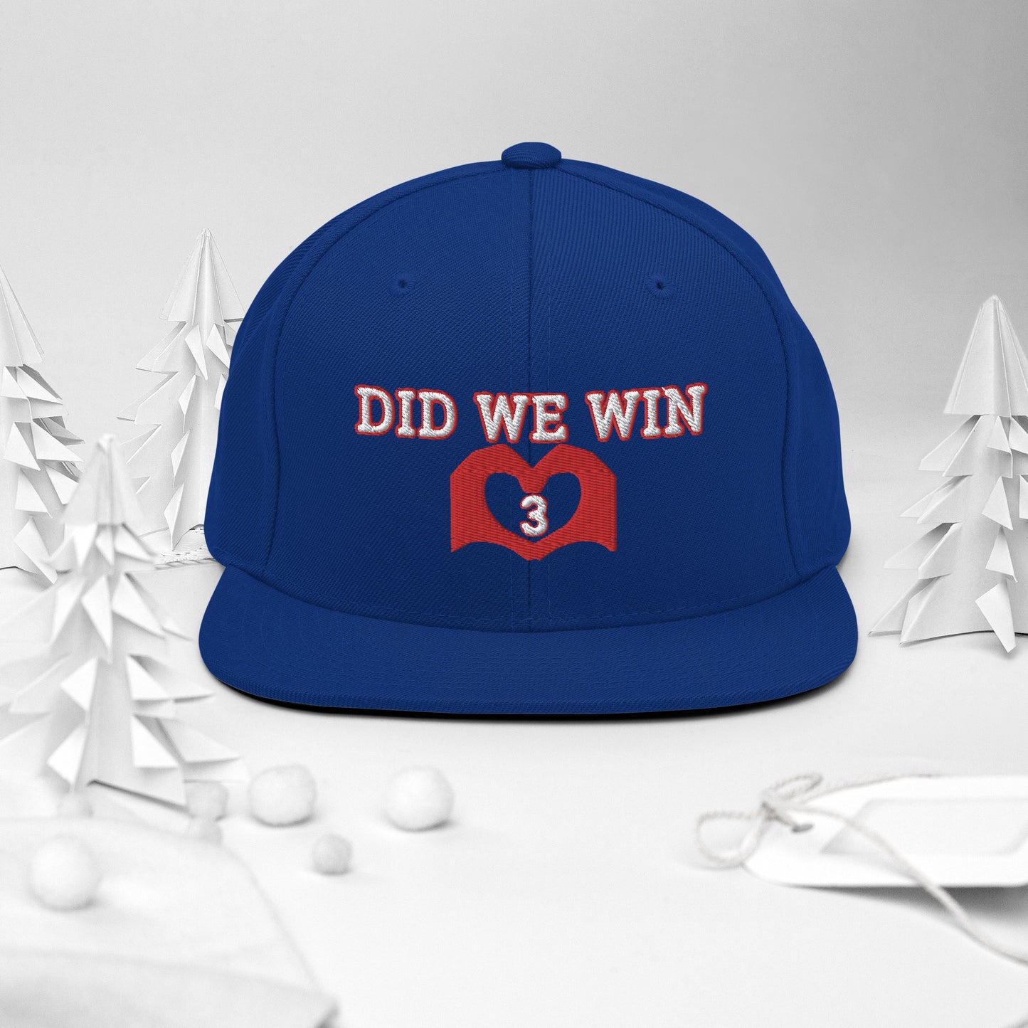 Damar Hamlin 3 Hat / Did We Win Hat / 3 Hat / Buffalo Snapback Hat