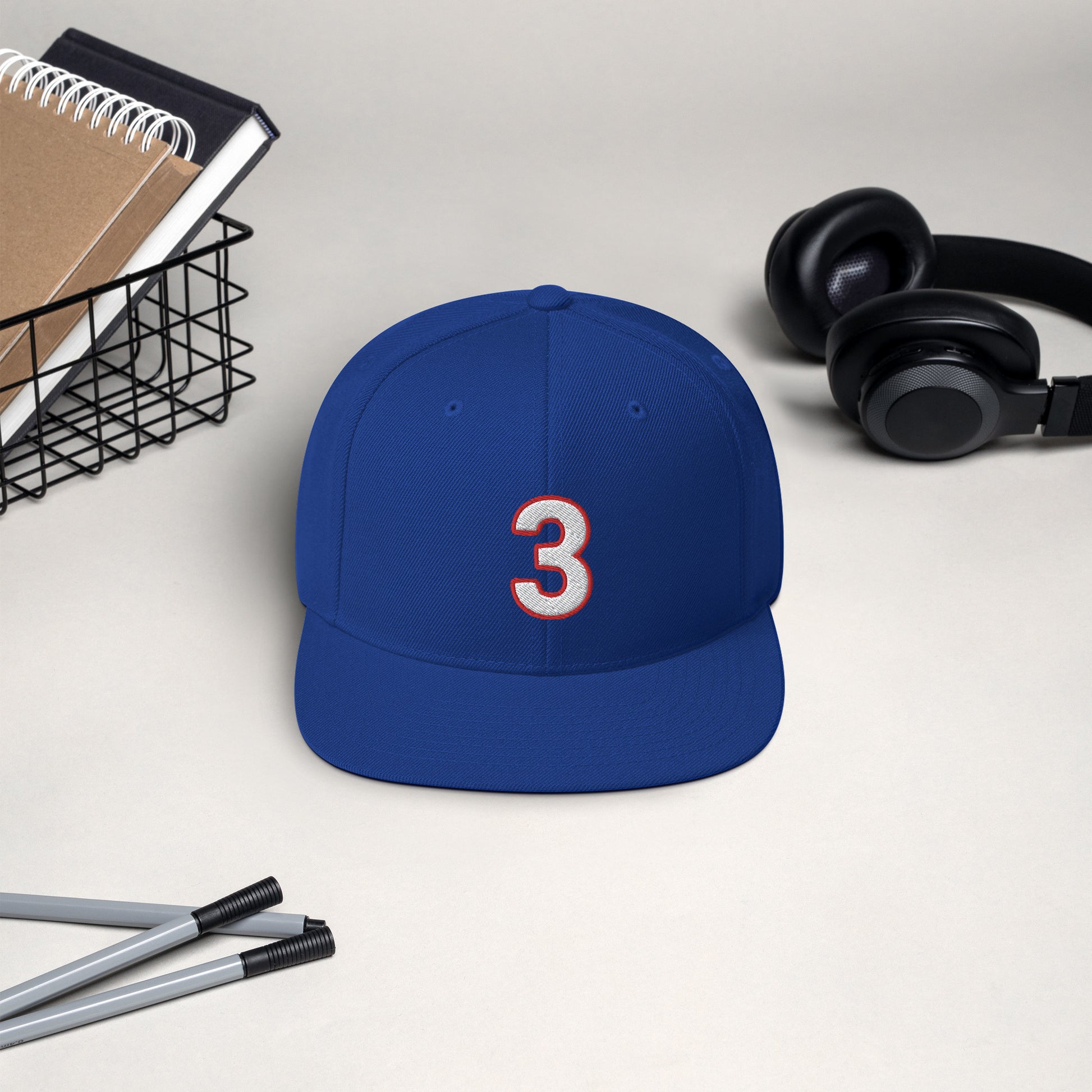 Damar Hamlin 3 Hat / Love For Damr 3 / Buffalo Bills 3 Snapback Hat