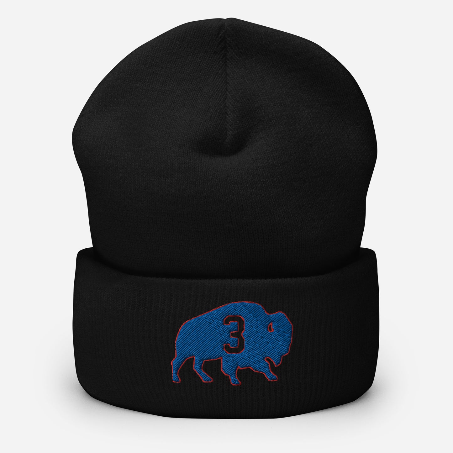 Damar Hamlin Hat / Love For 3 Hat / Buffalo Bills Cuffed Beanie