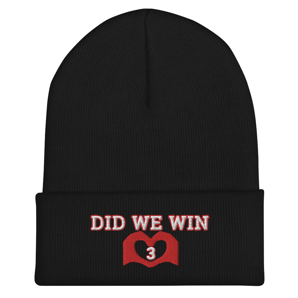 Damar Hamlin 3 Hat / Did We Win Hat / 3 Hat / Buffalo Cuffed Beanie