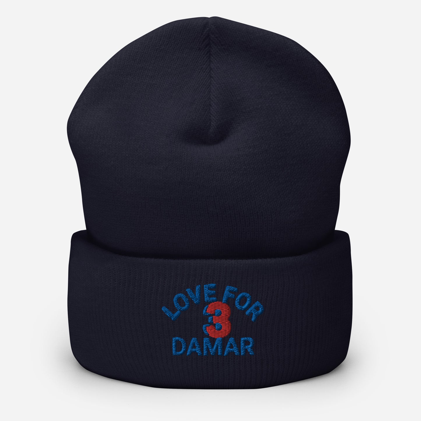 Damar Hamlin Hat / Love For 3 Hat / Buffalo Bills Cuffed Beanie