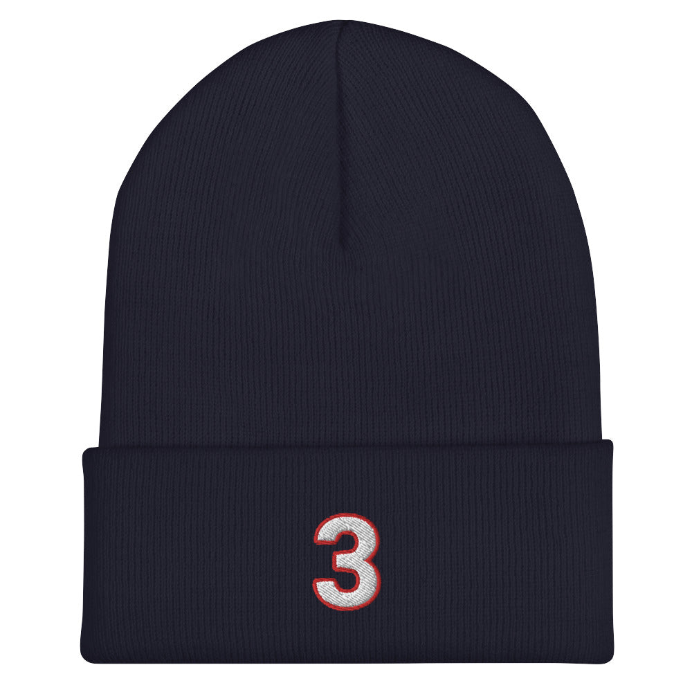 Damar Hamlin Hat / Love For 3 Hat / Buffalo Bills Cuffed Beanie