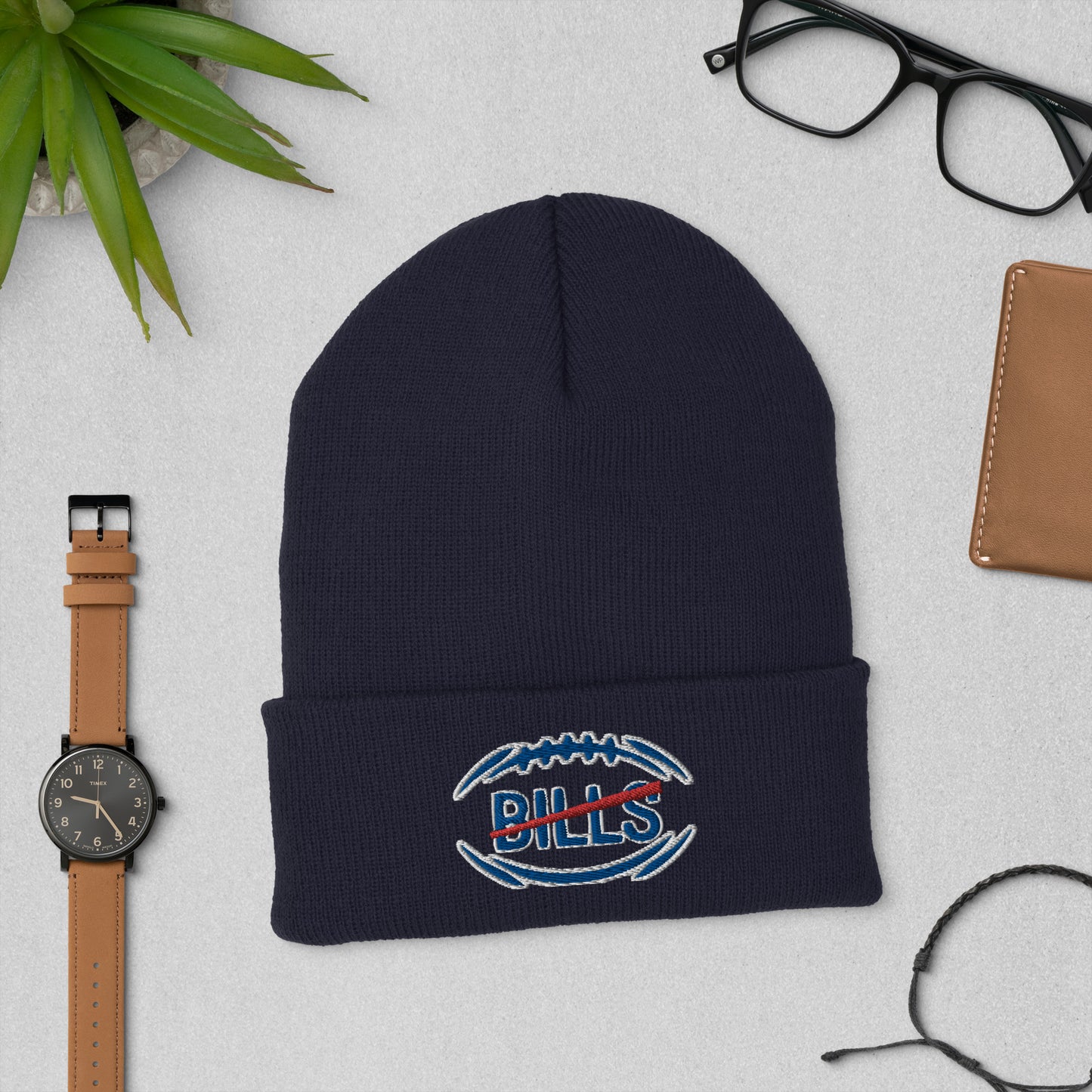 Buffalo Bills Hat / Bills Hat / Buffalo Bills 3 Cuffed Beanie