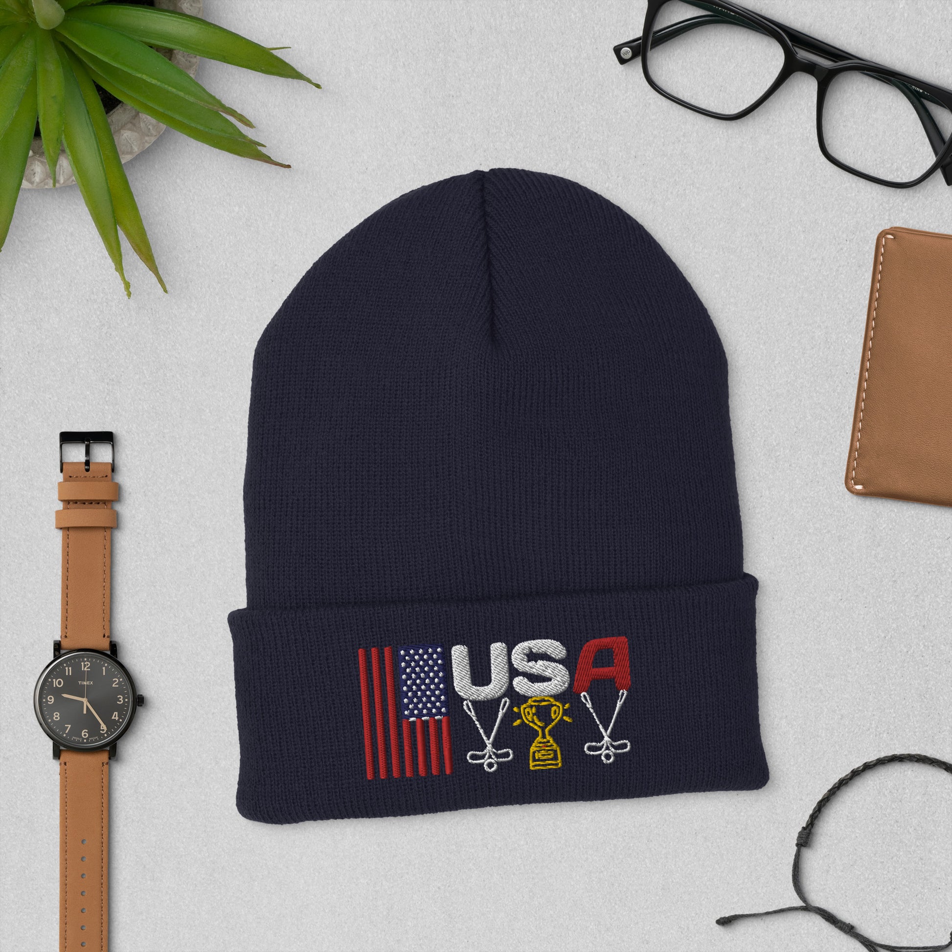 Ryder Cup Hat / Ryder Cup 2023 Hat / Golf Hat / USA Cuffed Beanie