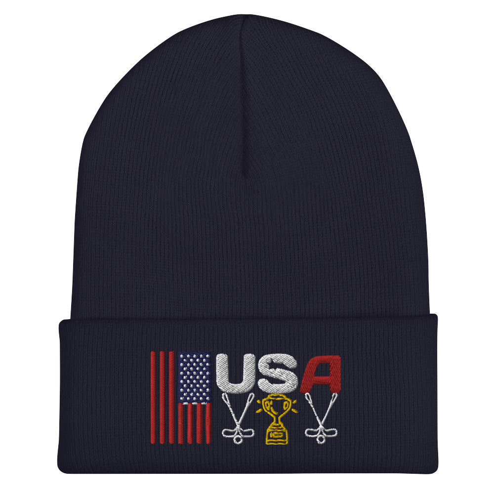 Ryder Cup Hat / Ryder Cup 2023 Hat / Golf Hat / USA Cuffed Beanie