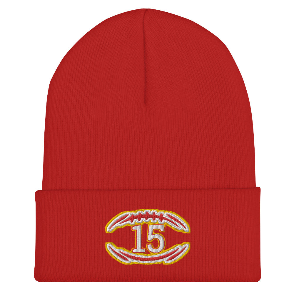 Mahomes Hat / Mahomes 15 Hat / 15 Hat / Chiefs Cuffed Beanie