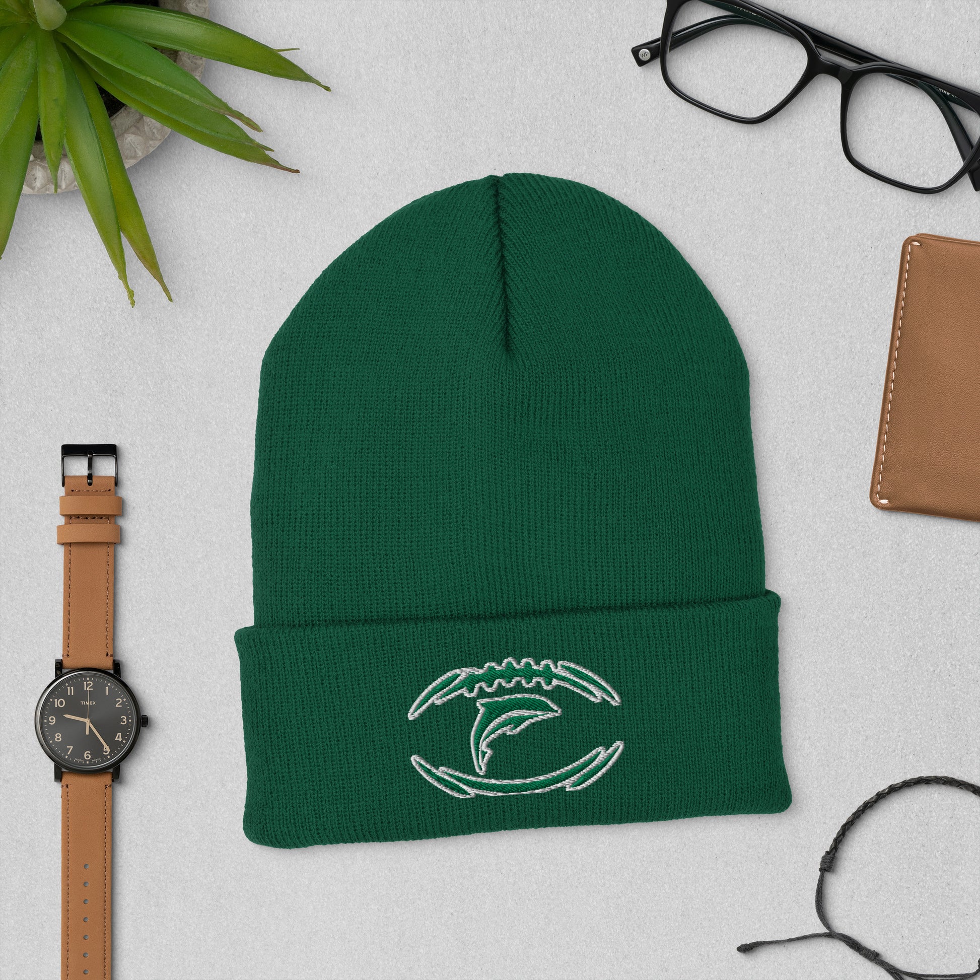 Miami Dolphins Winter Hat / Miami Dolphins Cuffed Beanie