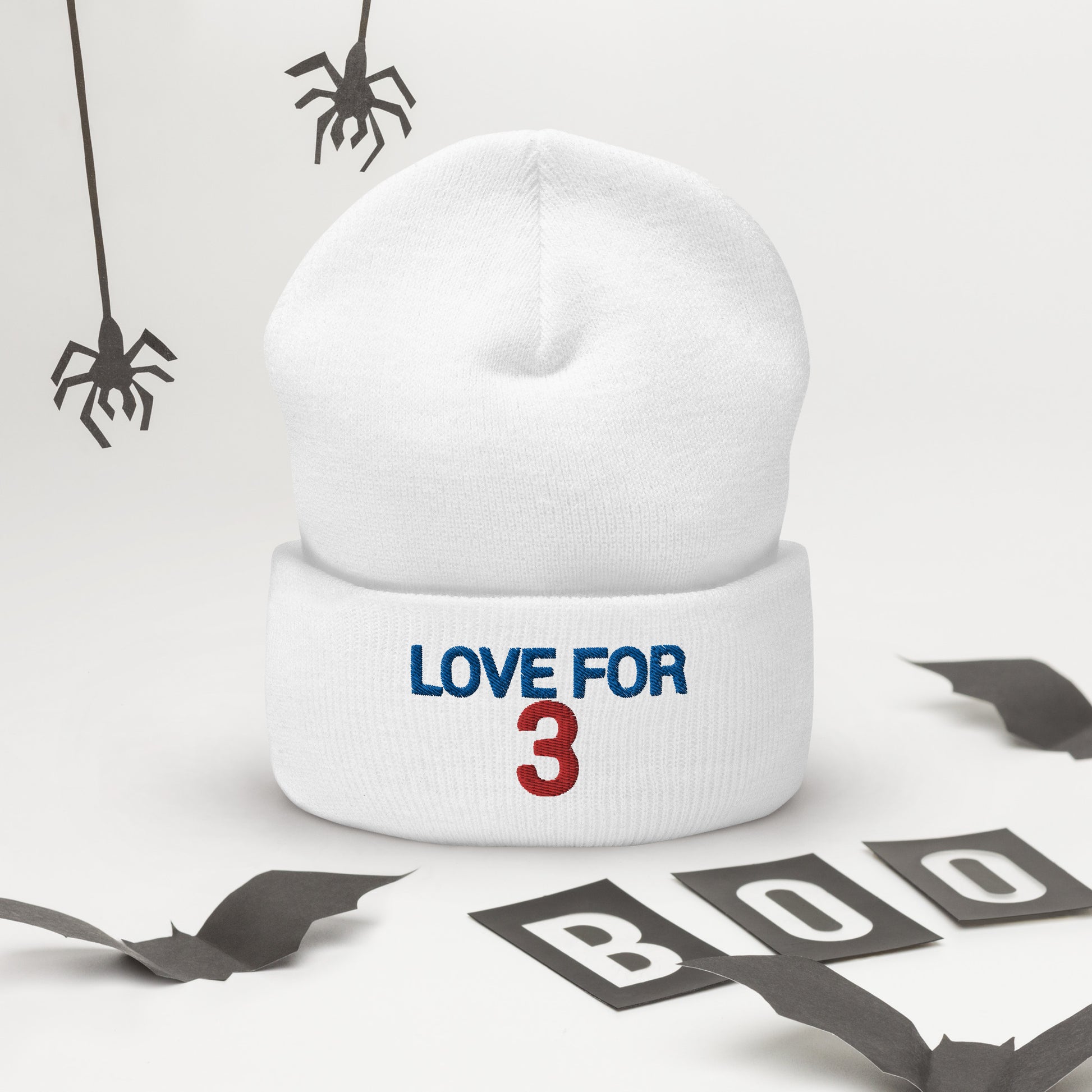 Damar Hamlin Hat / Love For 3 Hat / Buffalo Bills Cuffed Beanie