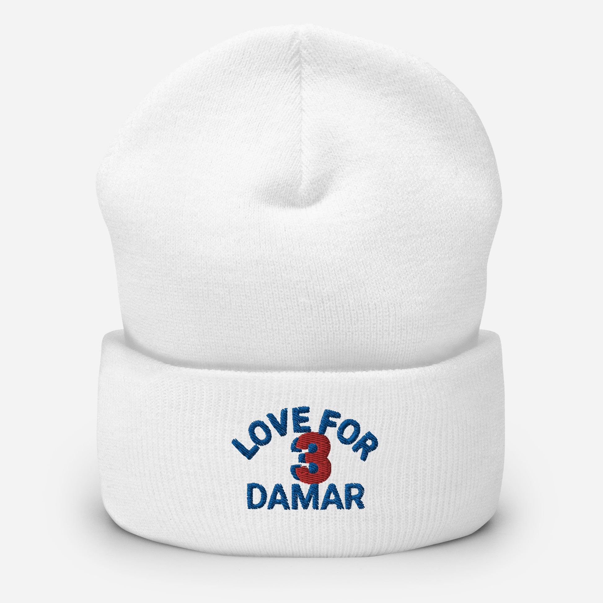 Damar Hamlin Hat / Love For 3 Hat / Buffalo Bills Cuffed Beanie