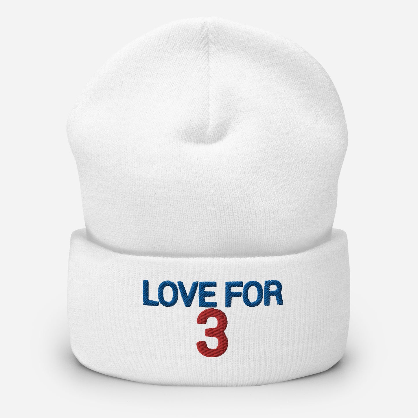 Damar Hamlin Hat / Love For 3 Hat / Buffalo Bills Cuffed Beanie