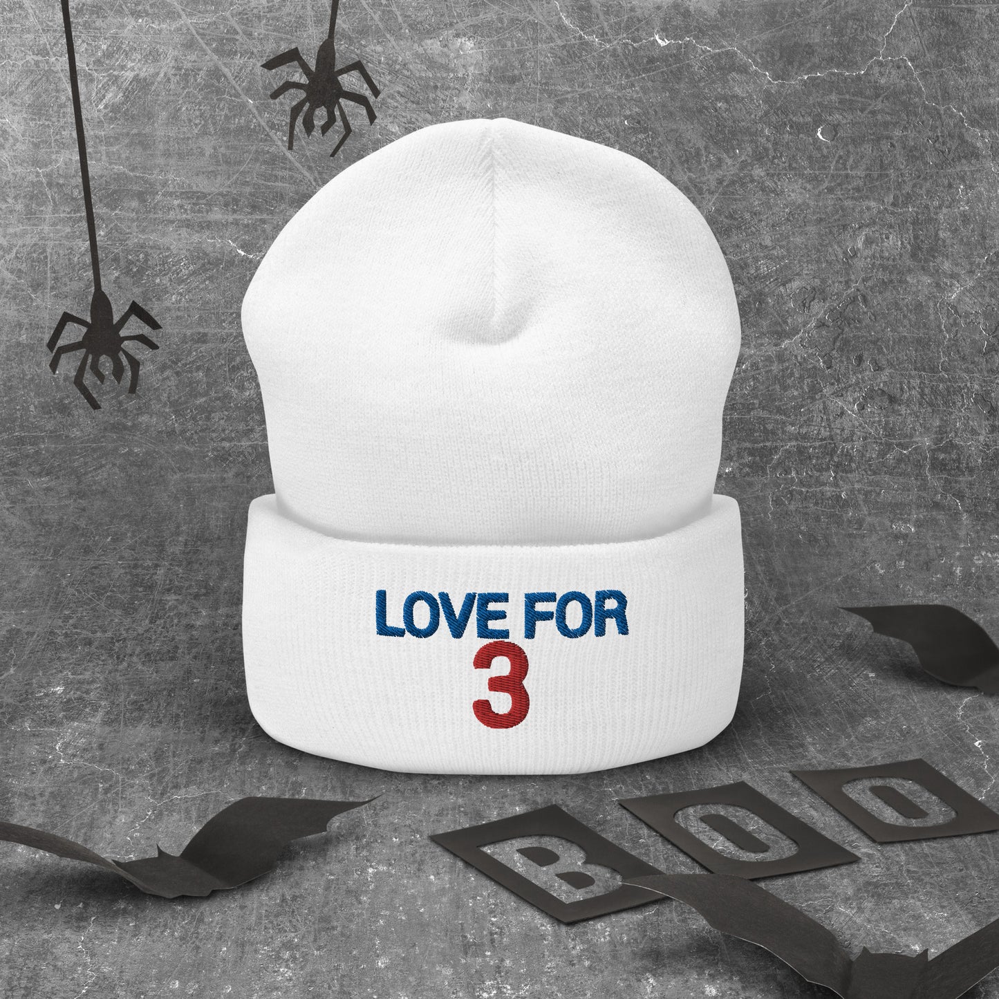 Damar Hamlin Hat / Love For 3 Hat / Buffalo Bills Cuffed Beanie