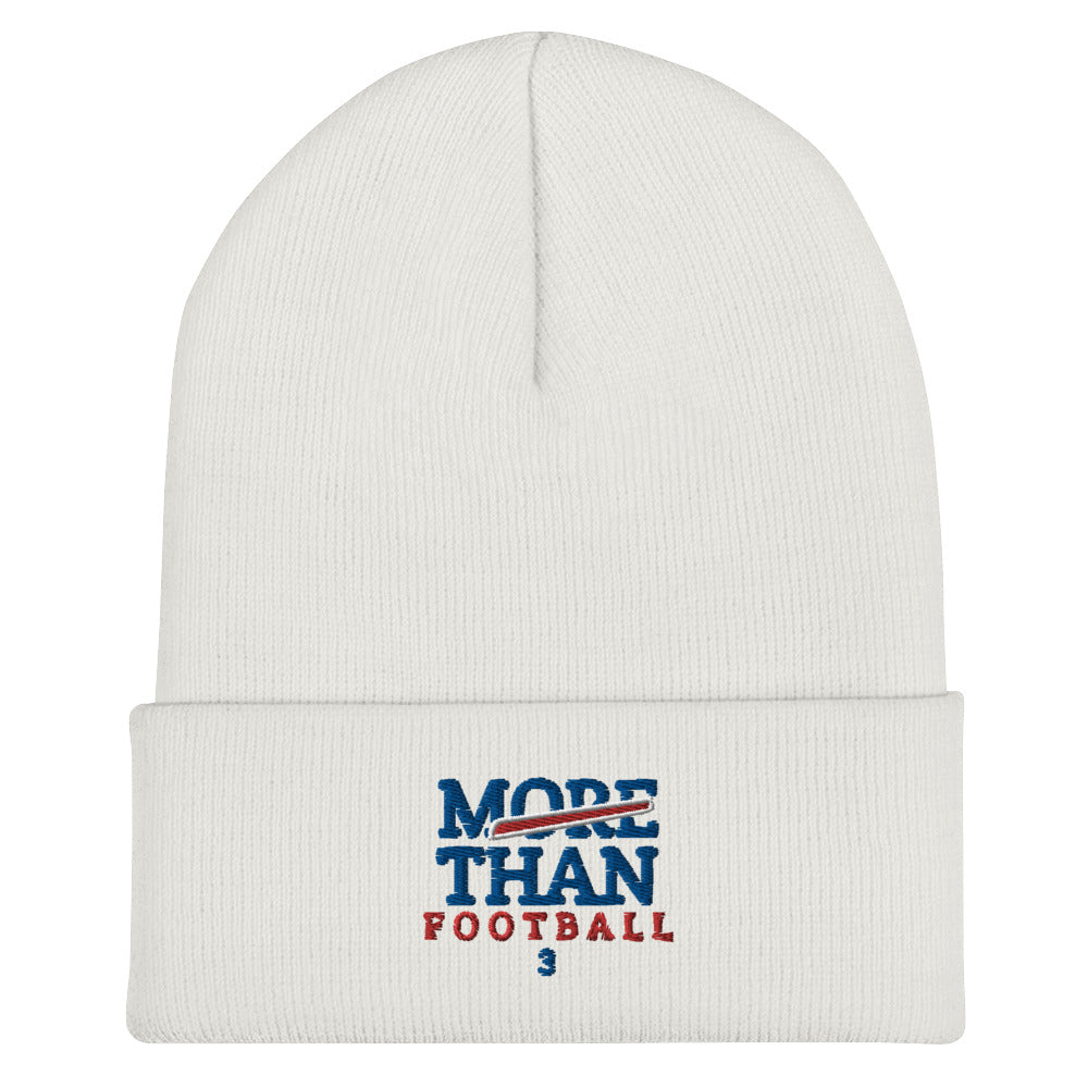 Damar Hamlin 3 Hat / Love For 3 Hat / Buffalo Bills 3 Cuffed Beanie