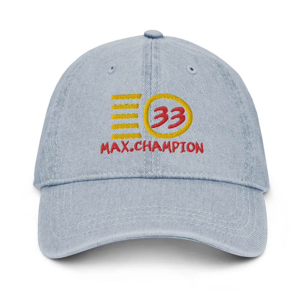 Max Verstappen Champion hat / 33 hat / Denim Hat