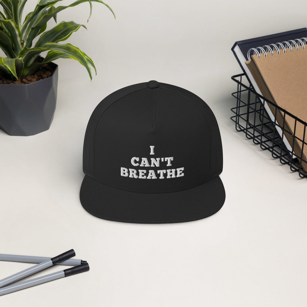 I Can't Breathe hat / George floyd Flat Bill Cap