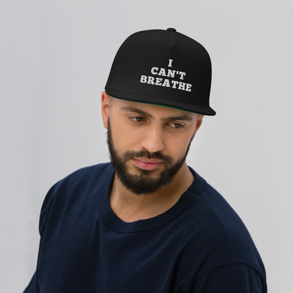 I Can't Breathe hat / George floyd Flat Bill Cap