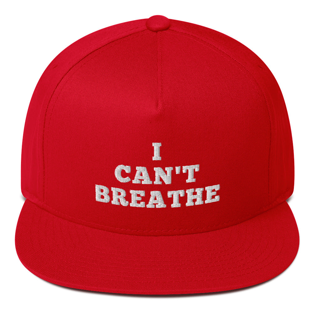 I Can't Breathe hat / George floyd Flat Bill Cap