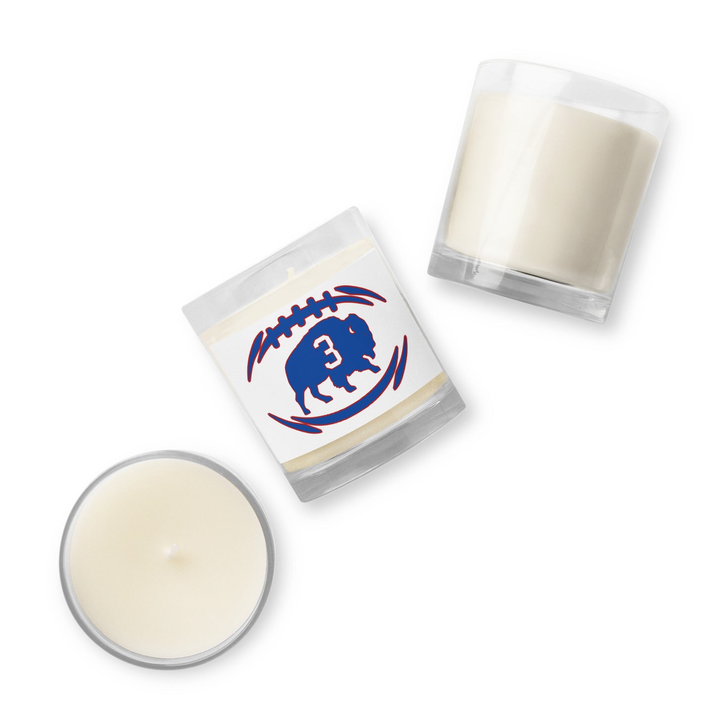 Damar Hamlin 3 / Love For 3 / Buffalo Bills 3 Glass jar soy wax candle