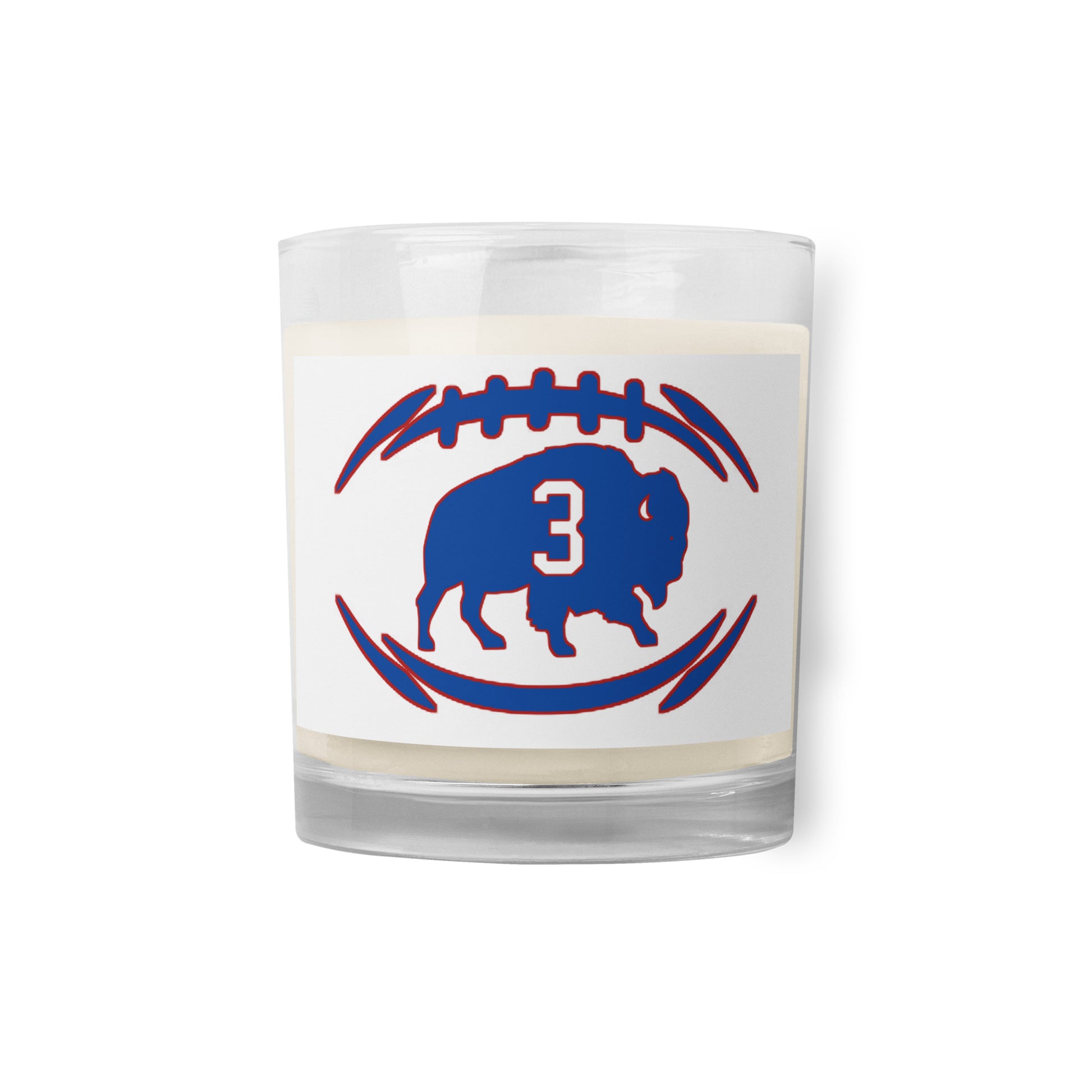 Damar Hamlin 3 / Love For 3 / Buffalo Bills 3 Glass jar soy wax candle