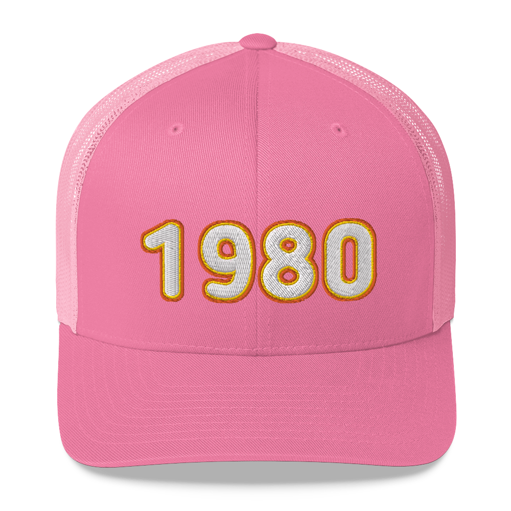 1980 hat / birthday gift hat /Trucker Cap