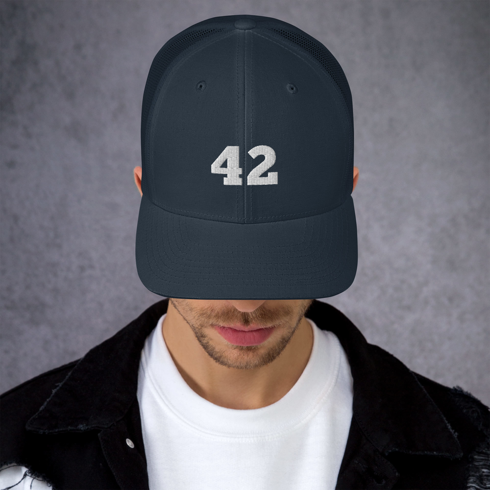 Chadwick Boseman 42 hat / Black Panther hat / 42 hat / Trucker Cap