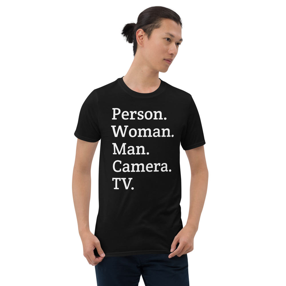 person woman man camera tv / person woman man camera tv Short-Sleeve Unisex T-Shirt