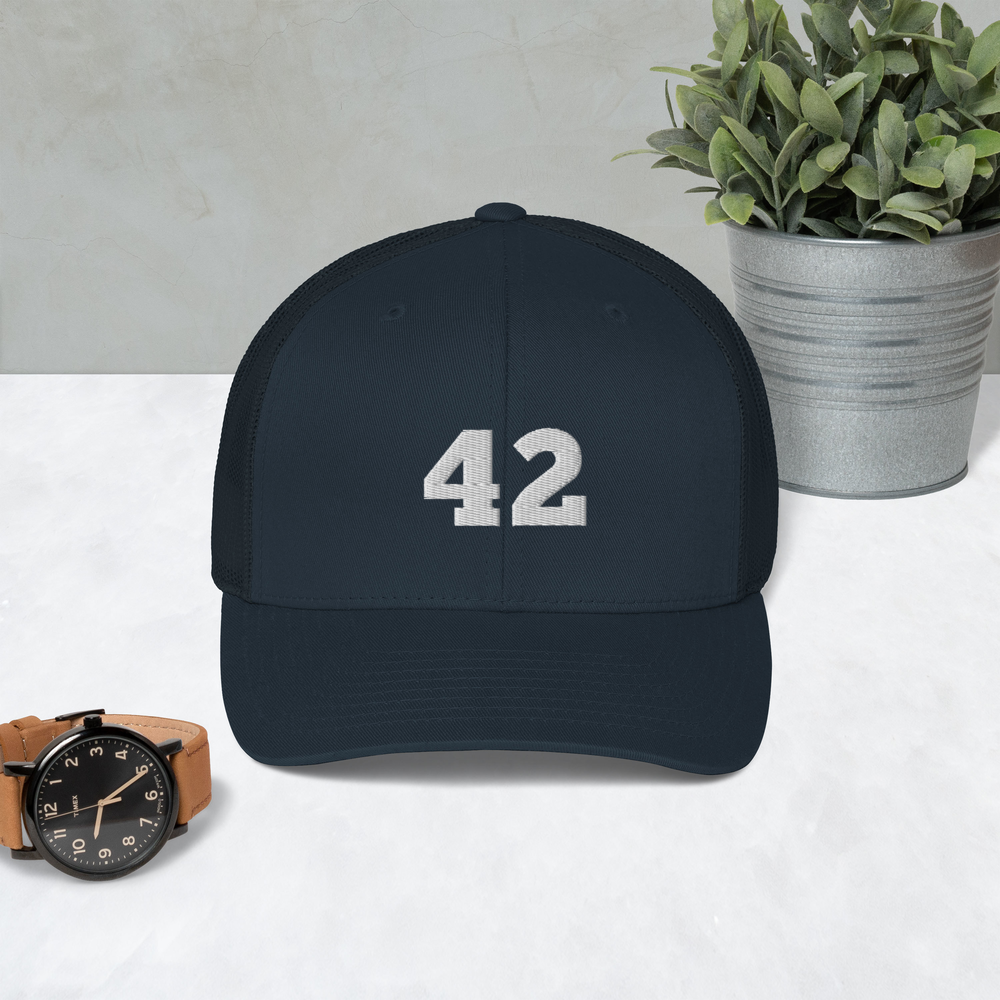 Chadwick Boseman 42 hat / Black Panther hat / 42 hat / Trucker Cap