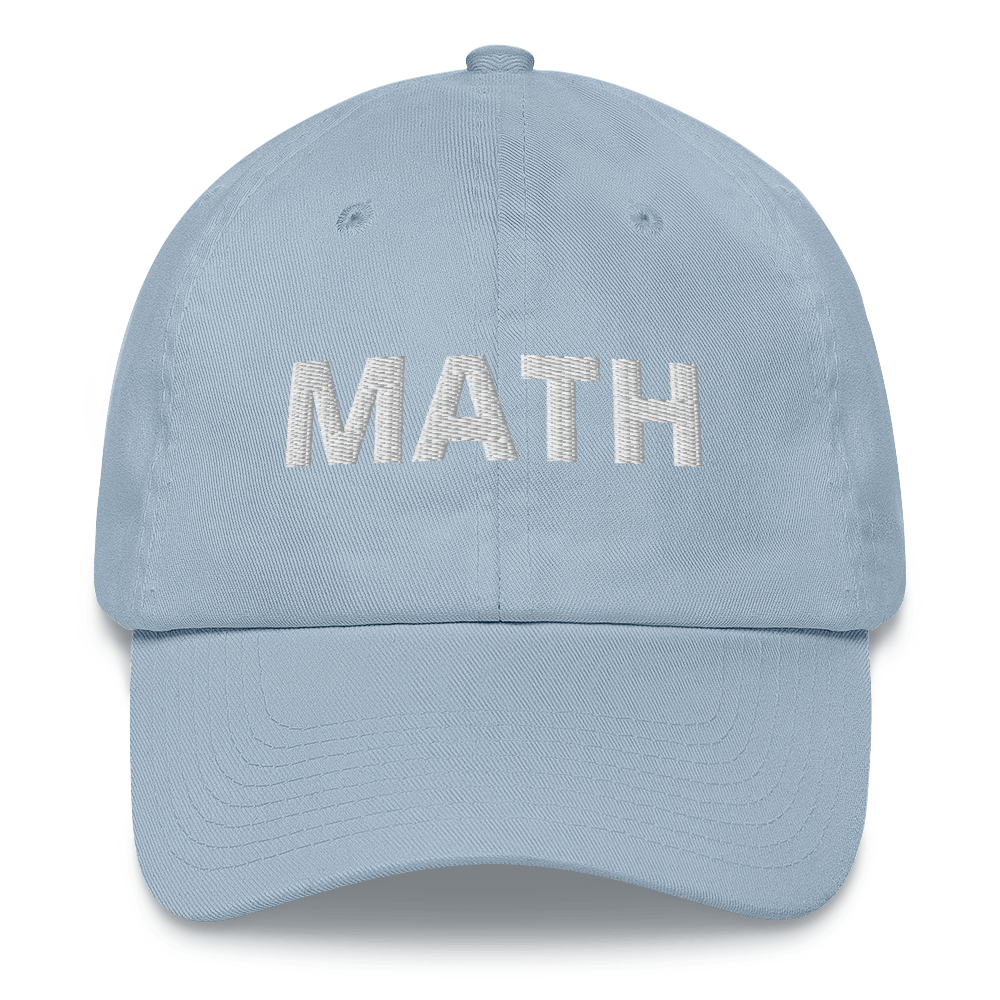 Math hat / math cap / math Dad hat