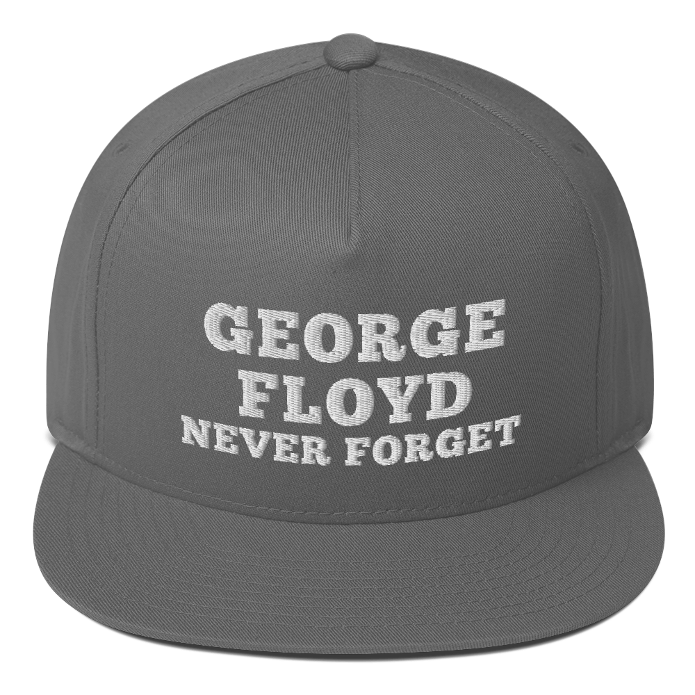 George floyd never forget hat / George floyd hat / Flat Bill Cap