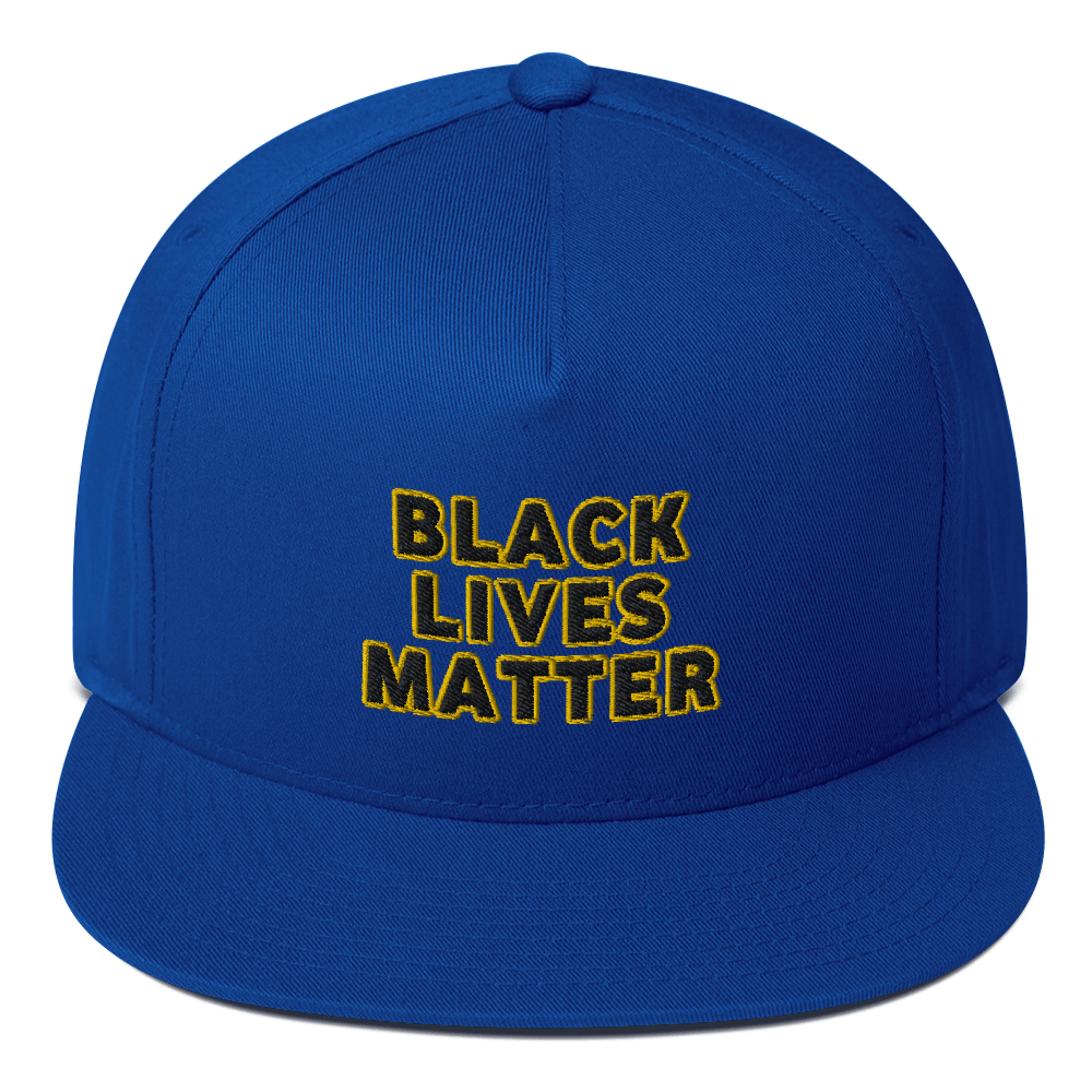 black lives matter hat / george floyd Flat Bill Cap