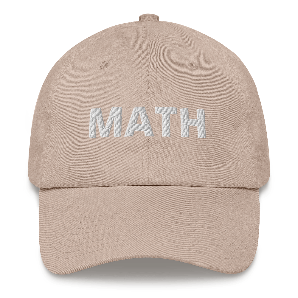 Math hat / yang hat / Math Dad hat