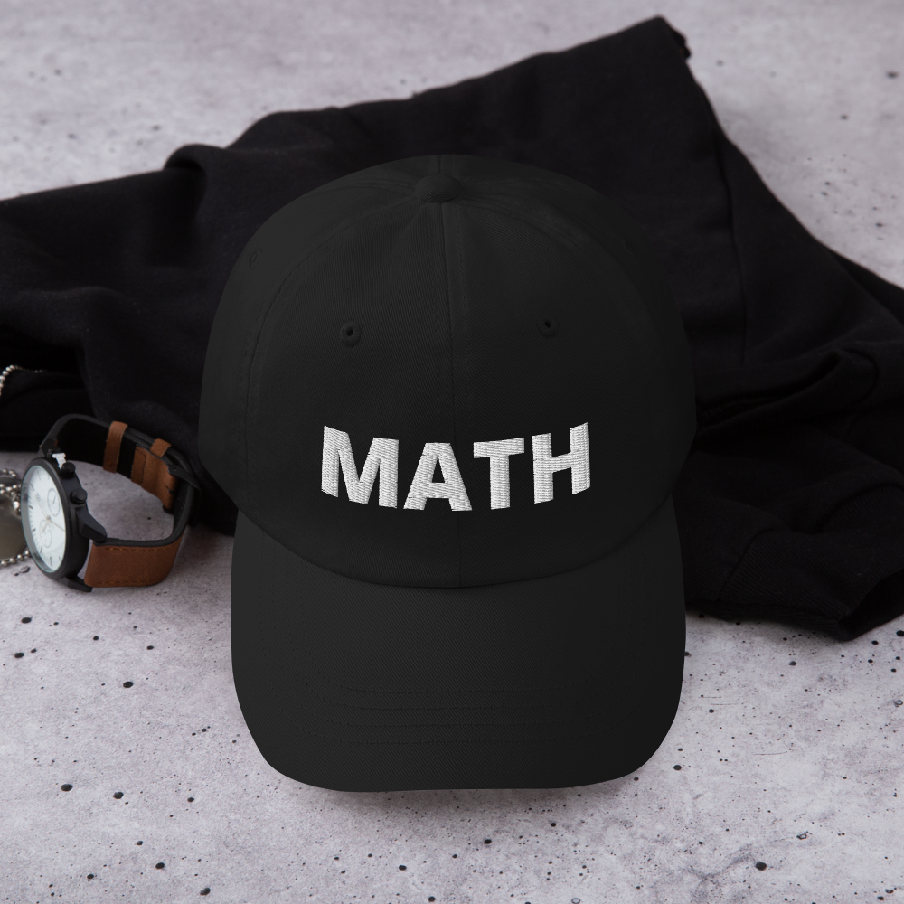 Math hat / math cap / math Dad hat