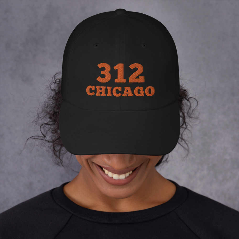 312 Hat / CHICAGO 312 Hat / FLAG AREA CODE Dad Hat