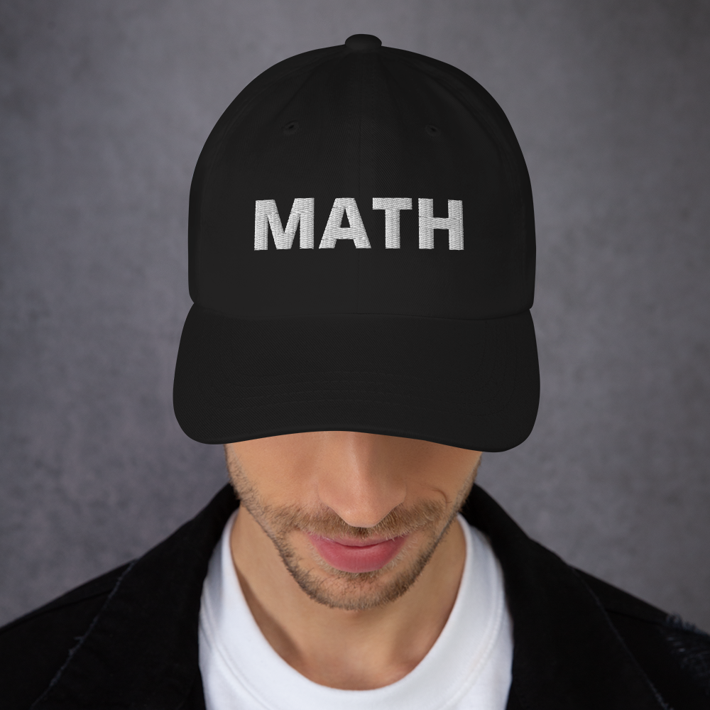 Math hat / math cap / math Dad hat