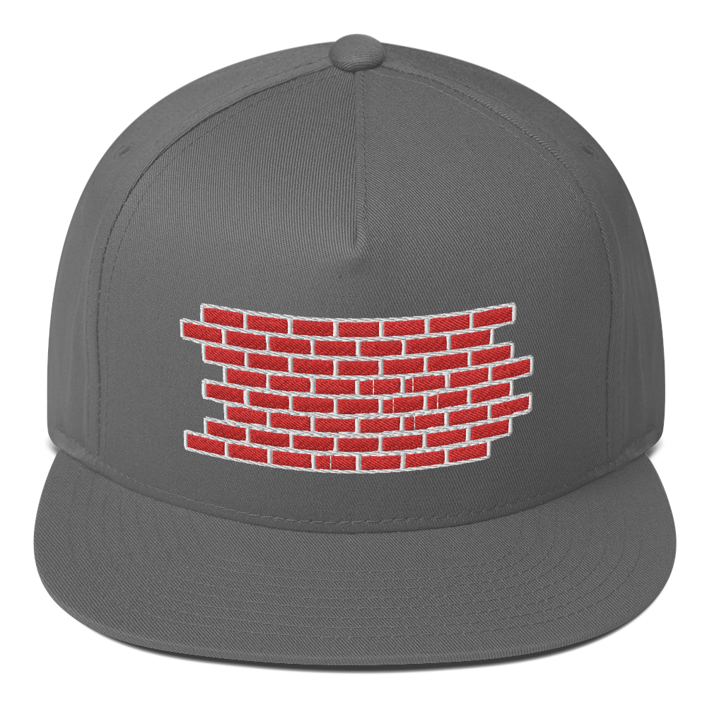 brick by brick hat / brick by brick Flat Bill Cap