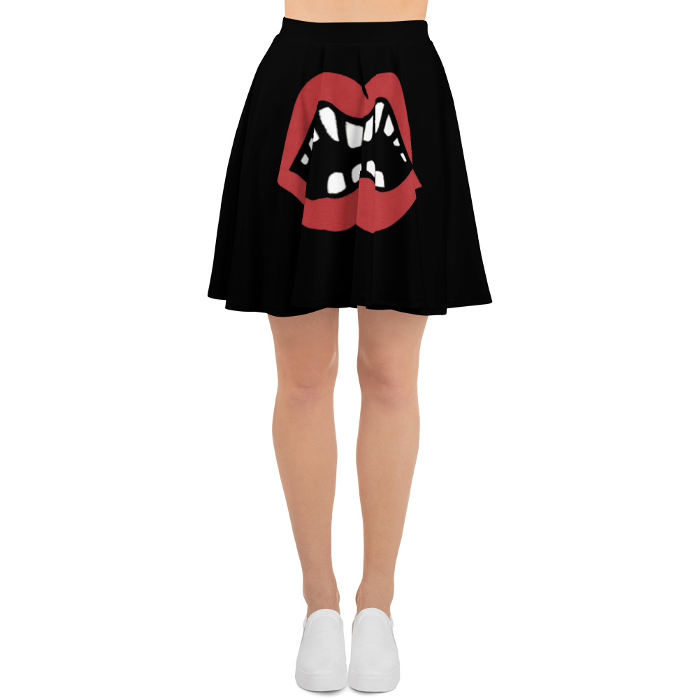 Toothed lips / Gapped Tooth Skater Skirt / Skater Skirt