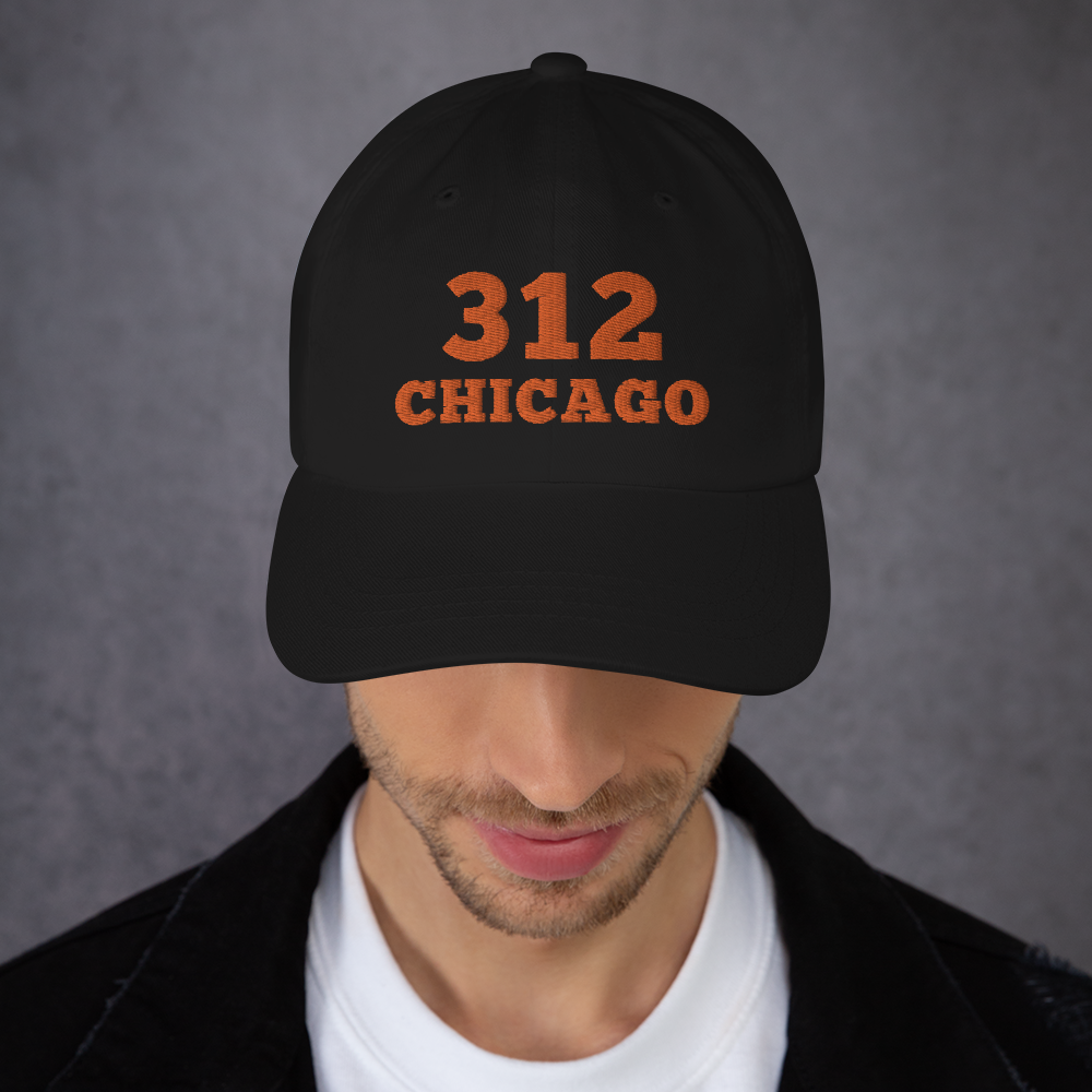 312 Hat / CHICAGO 312 Hat / FLAG AREA CODE Dad Hat