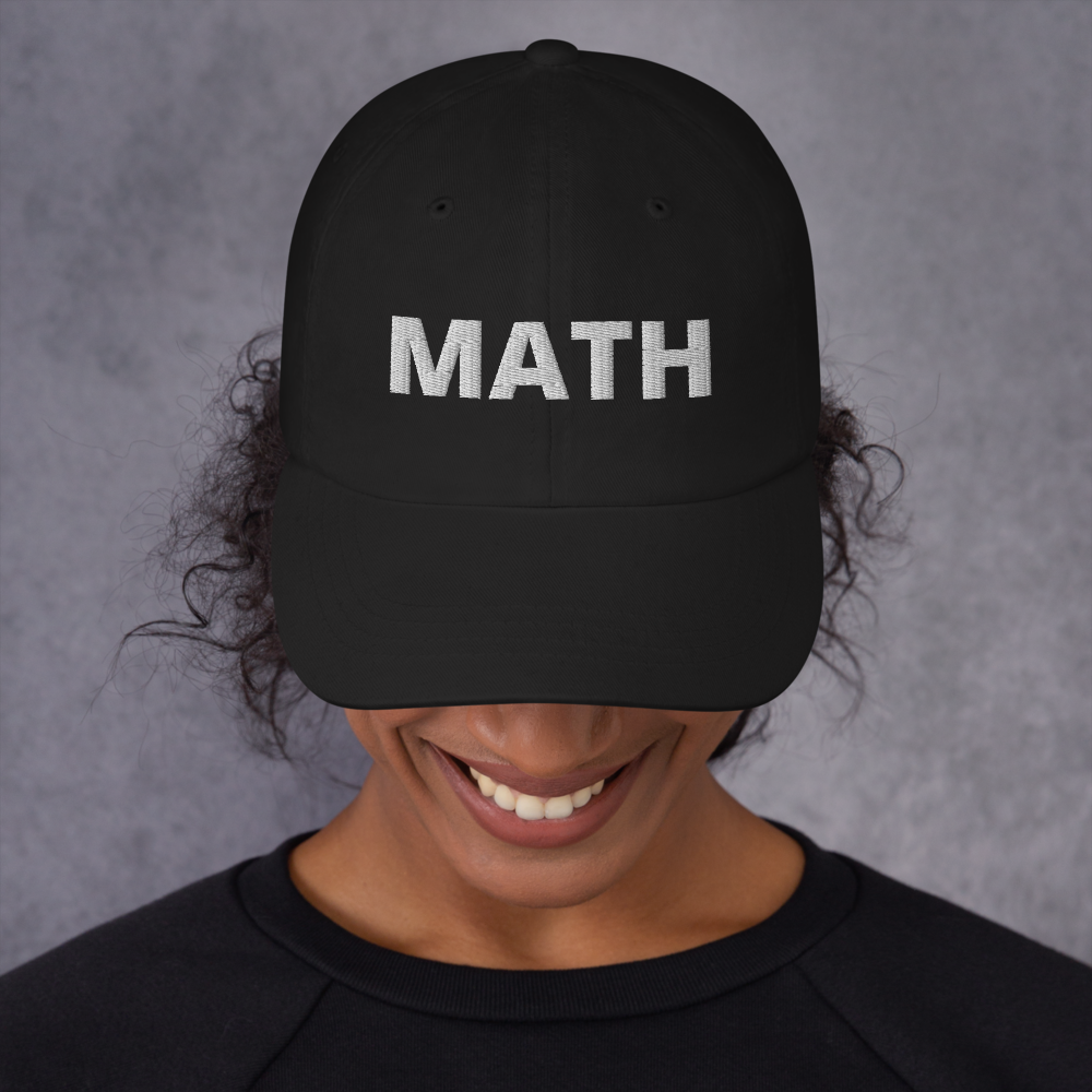 Math hat / math cap / math Dad hat