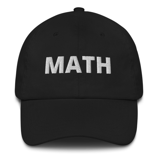 Math hat / math cap / math Dad hat