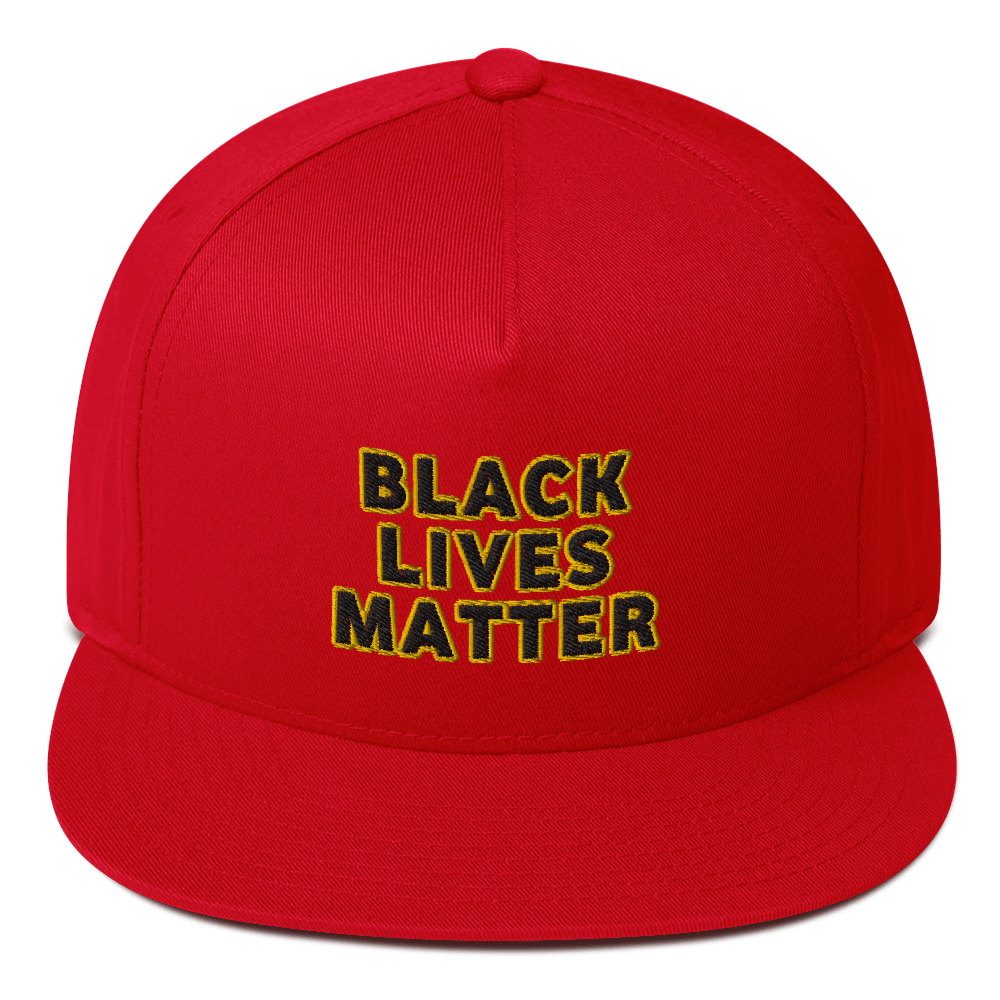 black lives matter hat / george floyd Flat Bill Cap
