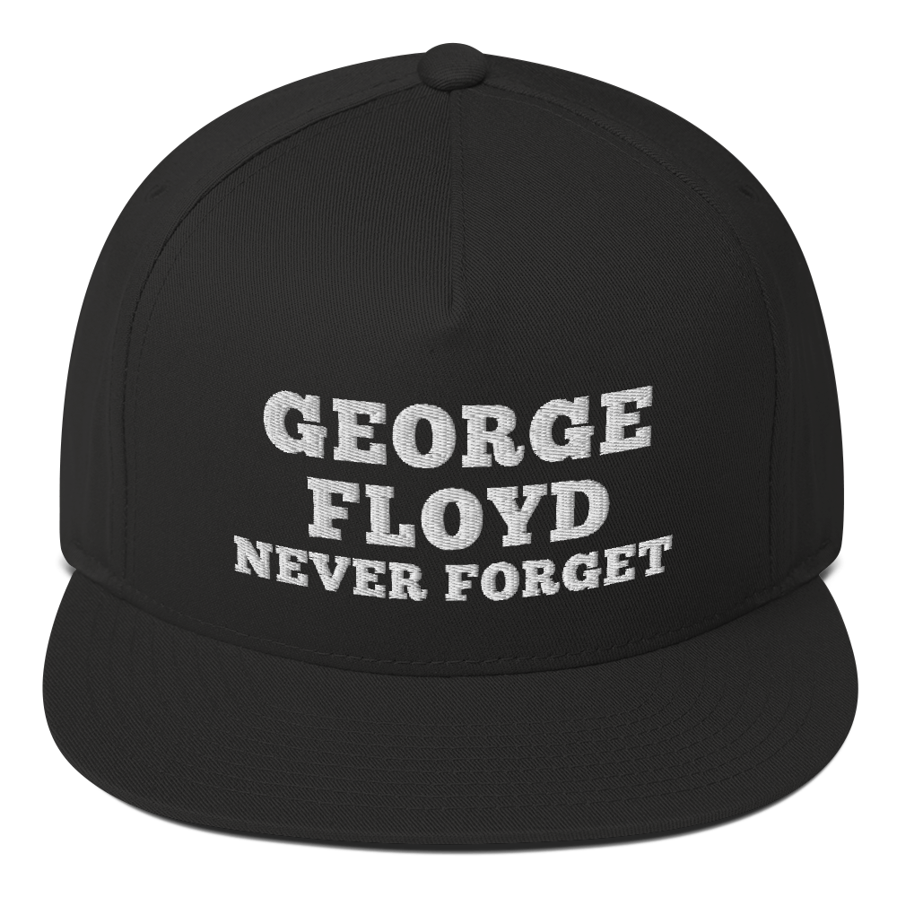 George floyd never forget hat / George floyd hat / Flat Bill Cap