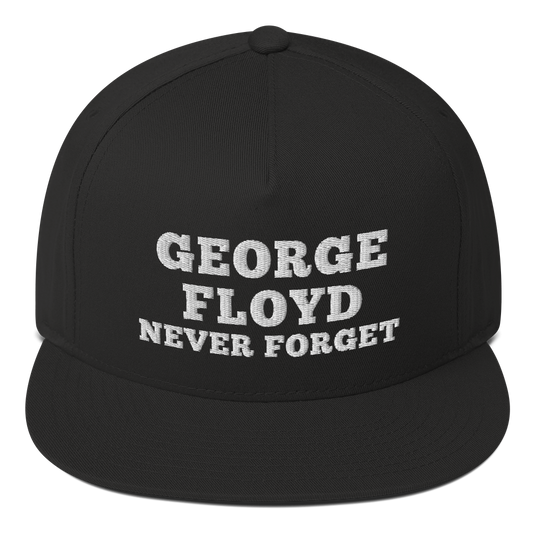 George floyd never forget hat / George floyd hat / Flat Bill Cap