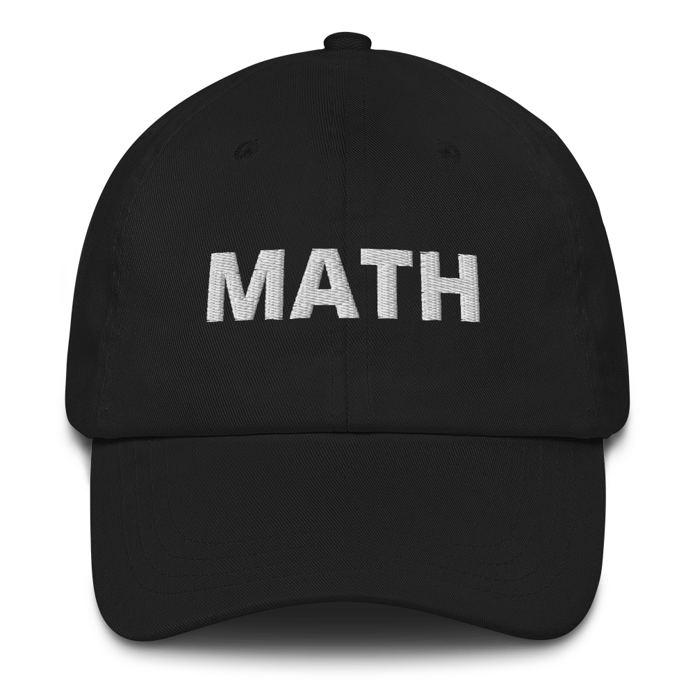 Math hat / yang hat / Math Dad hat