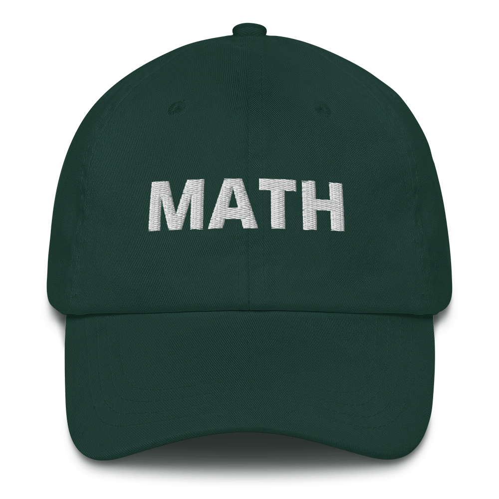 Math hat / yang hat / Math Dad hat